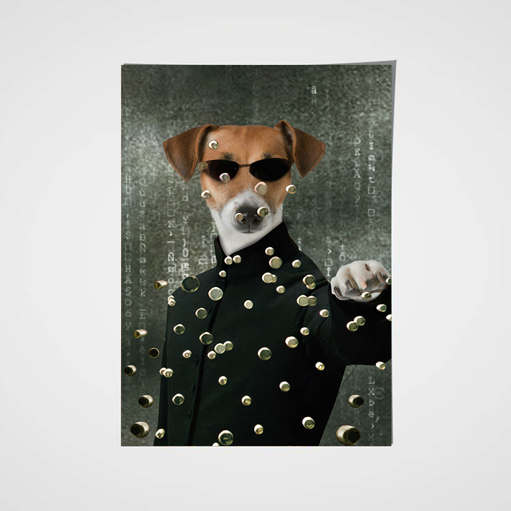 The Matrixpaw Custom Pet Portrait Poster - Noble Pawtrait