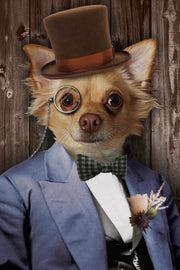 The Mr. Custom Pet Portrait - Noble Pawtrait