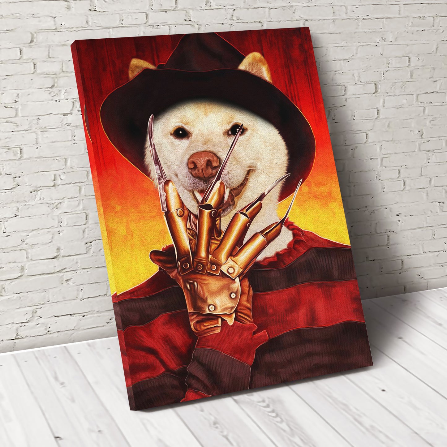 The Paw's Nightmares Custom Pet Portrait Canvas - Noble Pawtrait