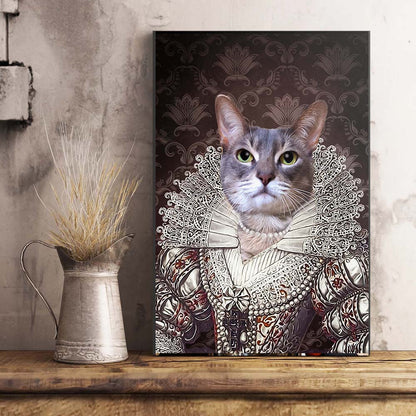 The Pearl Princess Custom Pet Portrait Poster - Noble Pawtrait