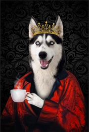 The Poet Custom Pet Portrait Canvas - Noble Pawtrait