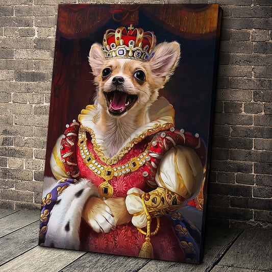 The Royal Crown Custom Pet Portrait - Noble Pawtrait