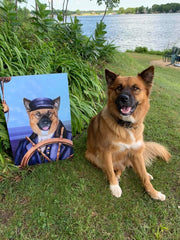 The Sailor Custom Pet Portrait - Noble Pawtrait