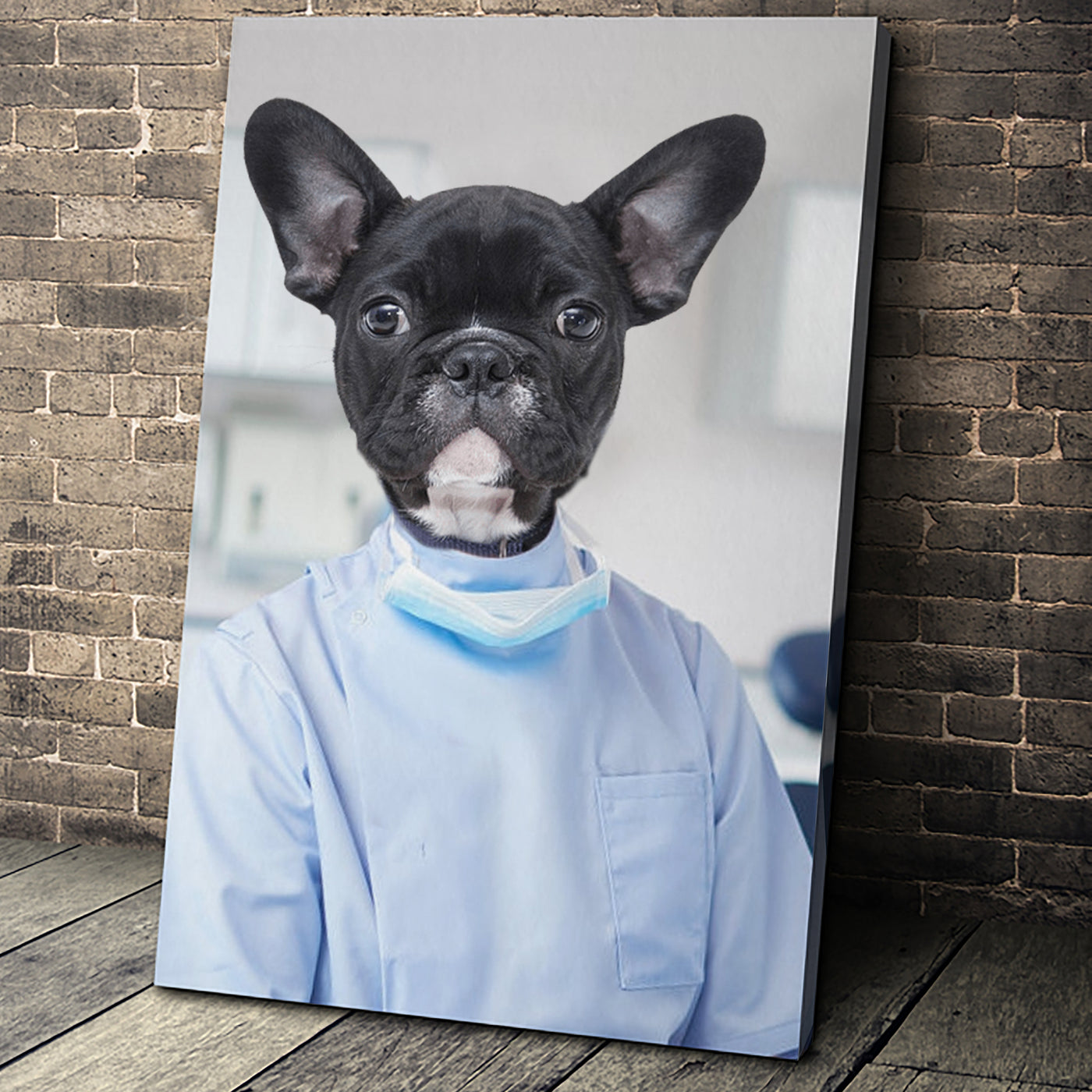 The Dentist Custom Pet Portrait Canvas - Noble Pawtrait