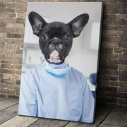 The Dentist Custom Pet Portrait Canvas - Noble Pawtrait