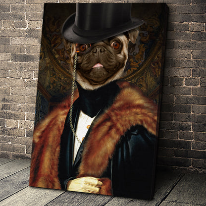 The Classic Man Custom Pet Portrait - Noble Pawtrait