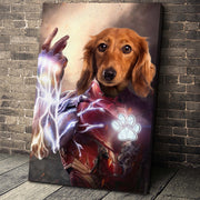 The Machina Custom Pet Portrait Canvas - Noble Pawtrait