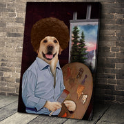 The Painter Custom Pet Portrait Canvas - Noble Pawtrait