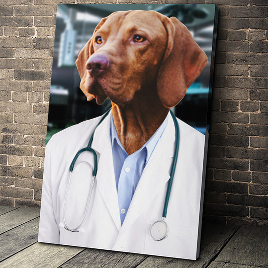 The Doctor Custom Pet Portrait - Noble Pawtrait