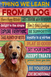 Thing We Learn From Dog Custom Pet Portrait - Noble Pawtrait