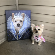 Her Majesty Custom Pet Portrait - Noble Pawtrait