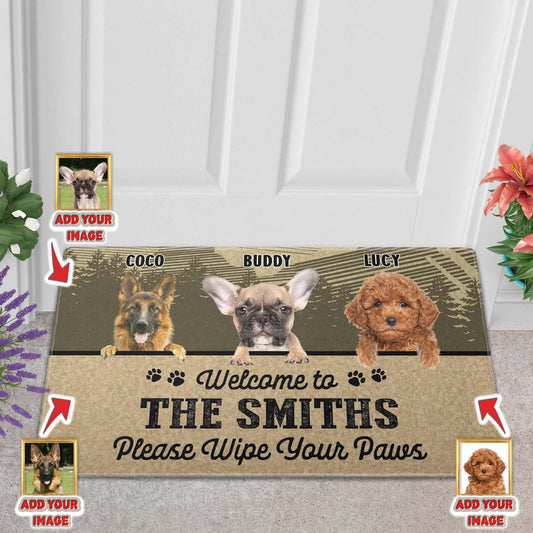 Welcome To The Smiths Please Wipe Your Paws Doormat
