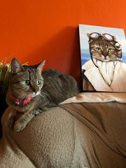 The Female Pilot Custom Pet Portrait Canvas - Noble Pawtrait