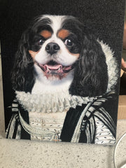 The Lord Custom Pet Portrait Canvas - Noble Pawtrait