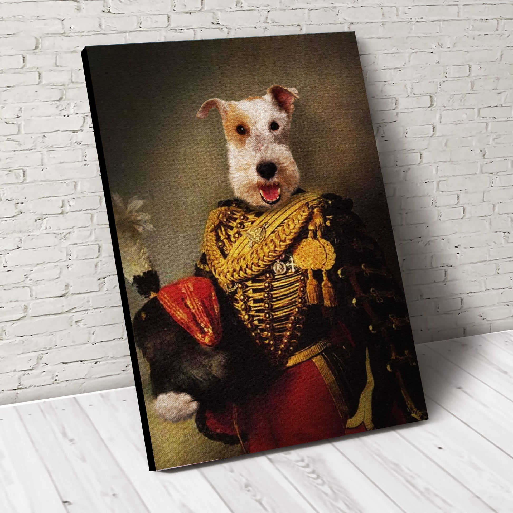 The Royal Colonel Custom Pet Portrait - Noble Pawtrait