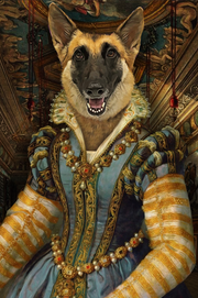 The Persia Princess Custom Pet Portrait Canvas - Noble Pawtrait
