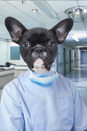 The Dentist Custom Pet Portrait - Noble Pawtrait