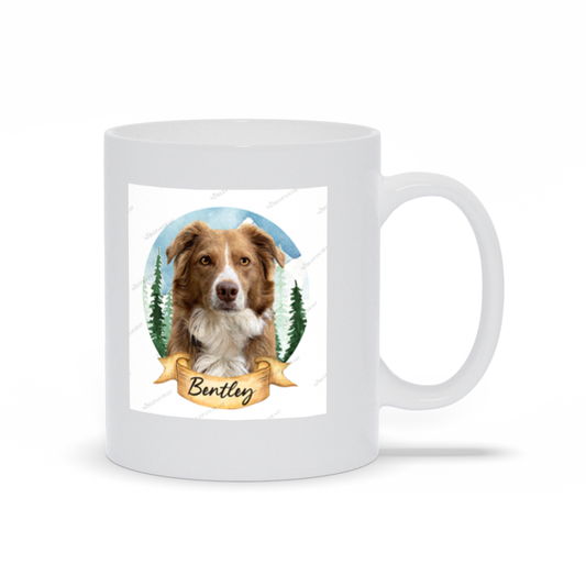 The Forest Watercolor Custom Pet Mug - Noble Pawtrait