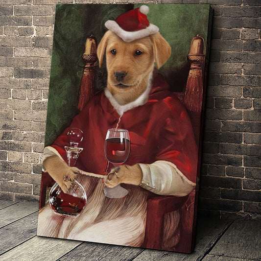 Santa Custom Pet Portrait - Noble Pawtrait