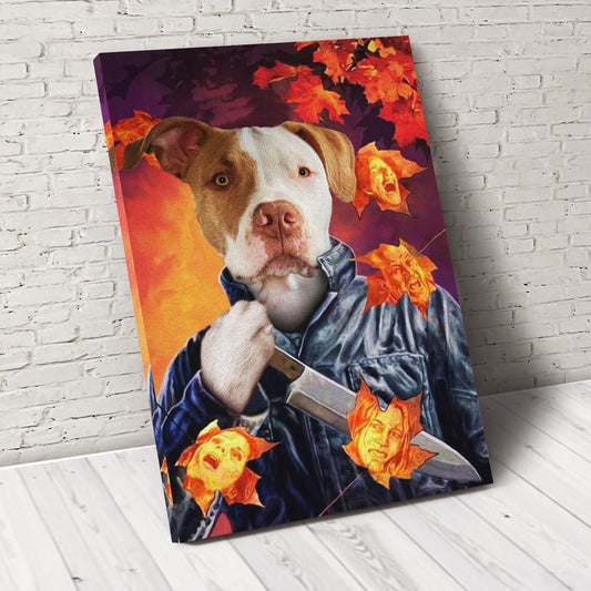 The Knife Custom Pet Portrait Canvas - Noble Pawtrait