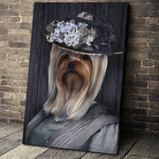 The Mrs. Custom Pet Portrait Canvas - Noble Pawtrait