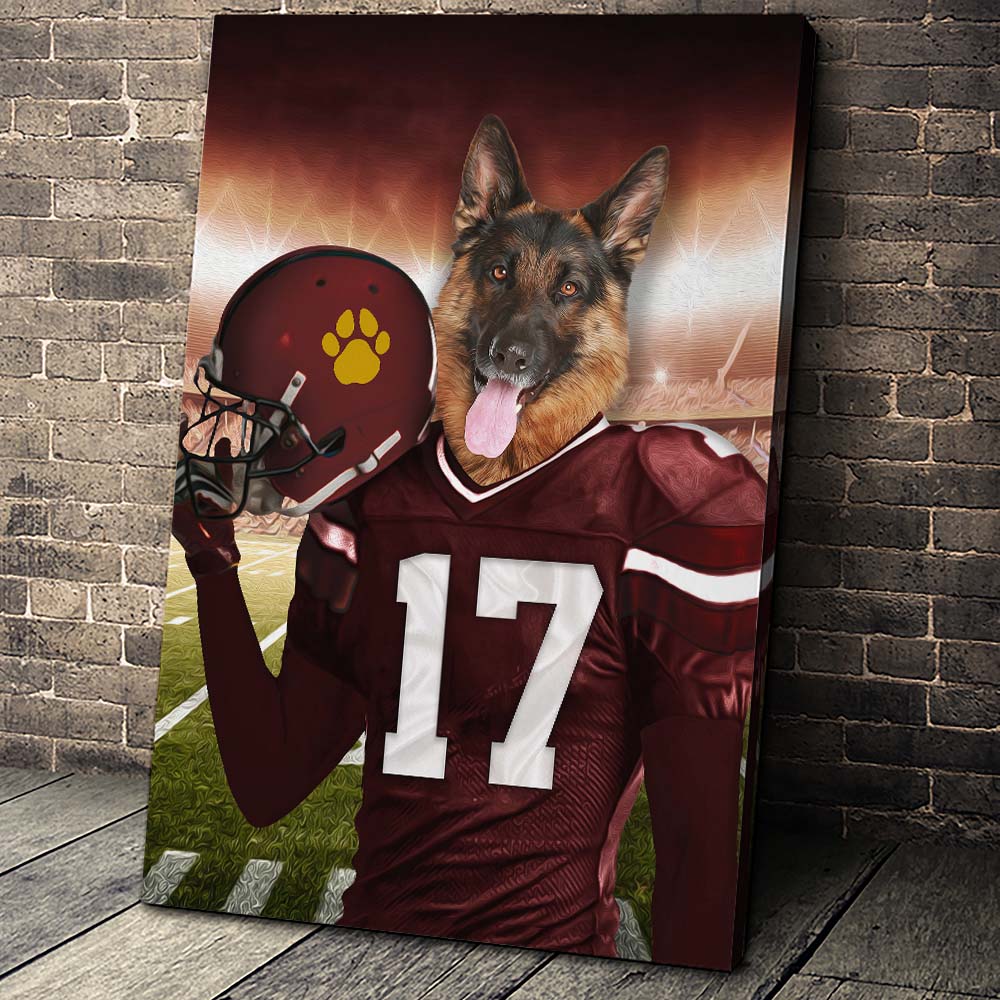 Washington Football Team Custom Canvas Pet Portrait - Noble Pawtrait
